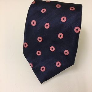 Villa Ponti Navy and Pink Tie